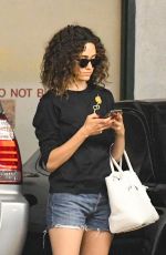 EMMY ROSSUM at a Nails Salon in Beverly Hills 08/10/2019