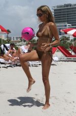 EVA MARCELA in Bikini at a Beach in Miami 08/12/2019