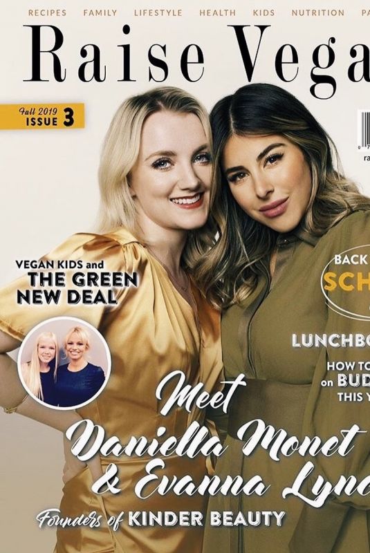 EVANNA LYNCH and DANIELLA MONET on the Cover of Raise Vegan Magazine, Fall 2019