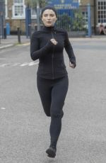 EVE HEWSON on the Set of Behind Her Eyes in London 08/12/2019
