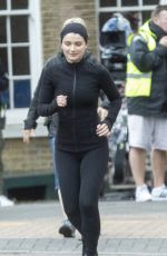 EVE HEWSON on the Set of Behind Her Eyes in London 08/12/2019