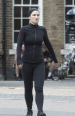 EVE HEWSON on the Set of Behind Her Eyes in London 08/12/2019