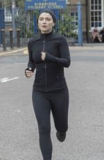 EVE HEWSON on the Set of Behind Her Eyes in London 08/12/2019