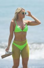 FERNE MCCANN and DANIELLE ARMSTRONG in Bikinis on the Beach in Marbella 08/01/2019