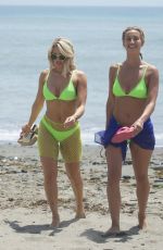 FERNE MCCANN and DANIELLE ARMSTRONG in Bikinis on the Beach in Marbella 08/01/2019