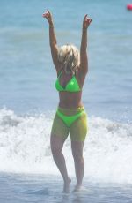 FERNE MCCANN and DANIELLE ARMSTRONG in Bikinis on the Beach in Marbella 08/01/2019
