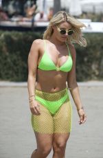 FERNE MCCANN and DANIELLE ARMSTRONG in Bikinis on the Beach in Marbella 08/01/2019