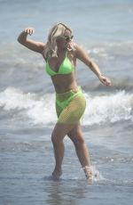 FERNE MCCANN and DANIELLE ARMSTRONG in Bikinis on the Beach in Marbella 08/01/2019