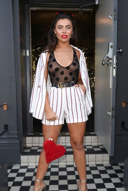 FRANCESCA ALLEN Arrives at Novikov in London 08/26/2019