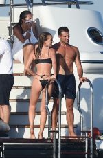 GEORGIA GIBBS in Bikini at a Yacht in Porto Cervo 08/11/2019