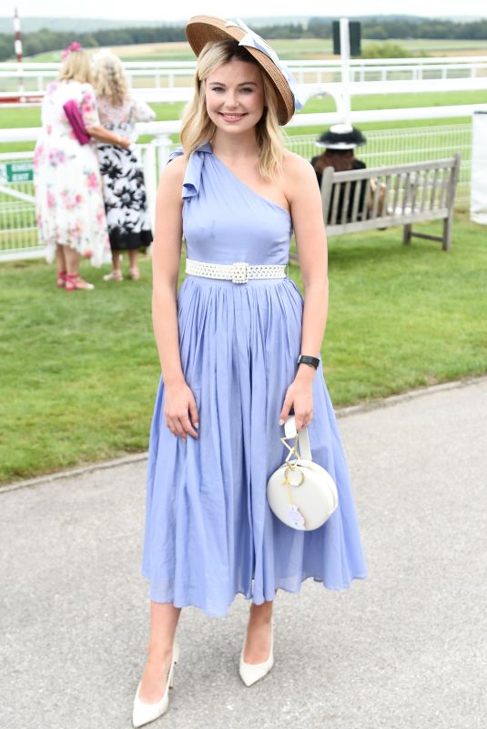 GEORGIA TOFFOLO at Celebrity Horserace at Glorious Goodwood in Chichester 08/01/2019