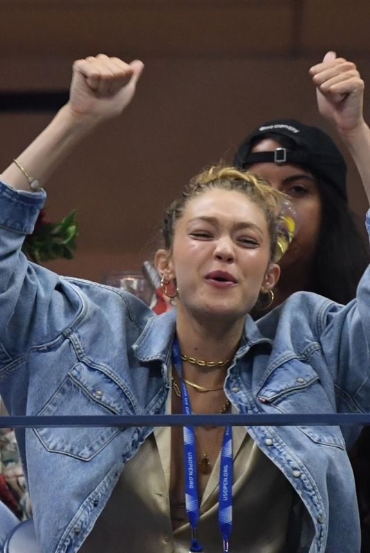 GIGI HADID at Usta Billie Jean King National Tennis Center in New York 08/28/2019