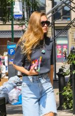 GIGI HADID Leaves Blick Art Store in New York 08/14/2019