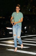 GIGI HADID Night Out in New York 08/13/2019