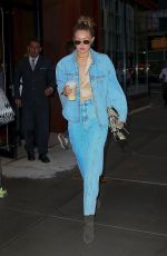 GIGI HADID Out and About in New York 08/28/2019