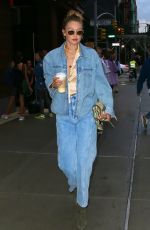 GIGI HADID Out and About in New York 08/28/2019