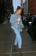 GIGI HADID Out and About in New York 08/28/2019