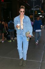 GIGI HADID Out and About in New York 08/28/2019
