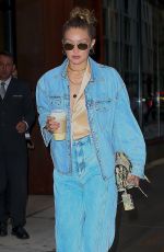 GIGI HADID Out and About in New York 08/28/2019