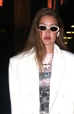 GIGI HADID Out for Dinner in New York 08/19/2019