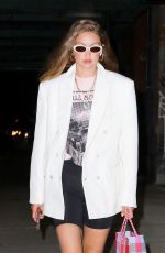 GIGI HADID Out for Dinner in New York 08/19/2019