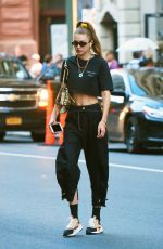 GIGI HADID Out in New York 08/13/2019