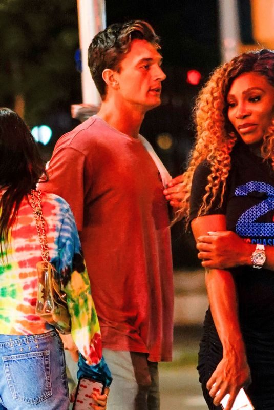 GIGI HADID, SERENA WILLIAMS and Tyler Cameron at La Esquina in New York 08/21/2019