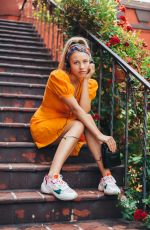GRACIE DZIENNY on the Set of a Photoshoot, 2019