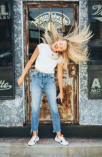 GRACIE DZIENNY on the Set of a Photoshoot, 2019