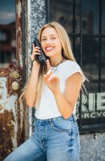 GRACIE DZIENNY on the Set of a Photoshoot, 2019