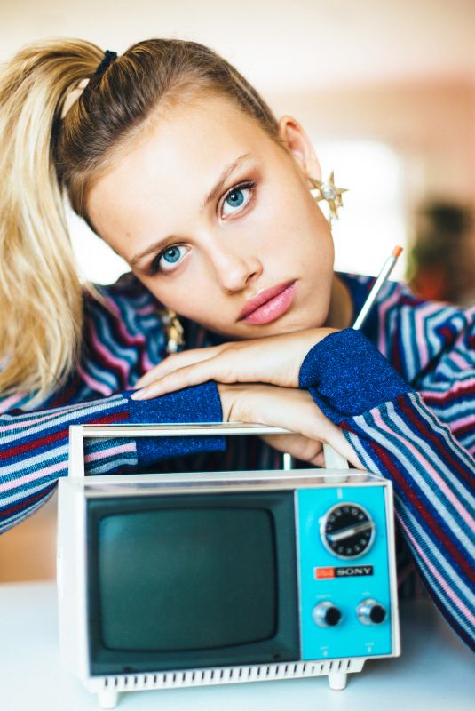 GRACIE DZIENNY on the Set of a Photoshoot, 2019