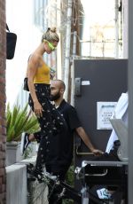 HAILEY and Justin BIEBEER Out in West Hollywood 08/28/2019