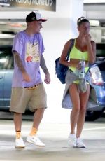 HAILEY and Justin BIEBER Leaves a Yoga Class in Beverly Hills 08/03/2019
