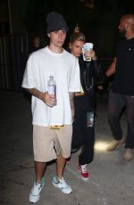 HAILEY and Justin Bieber Leaves Church Service in Los Angeles 08/28/2019