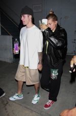 HAILEY and Justin Bieber Leaves Church Service in Los Angeles 08/28/2019