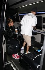 HAILEY and Justin Bieber Leaves Church Service in Los Angeles 08/28/2019