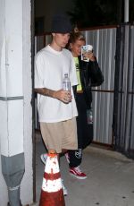 HAILEY and Justin Bieber Leaves Church Service in Los Angeles 08/28/2019