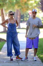 HAILEY and Justin BIEBER Out in Beverly Hils 08/04/2019