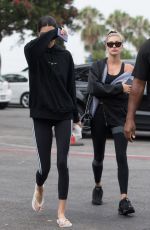 HAILEY BIEBER and KENDALLE JENNER Heading to Pilates Class in West Hollywood 08/19/2019