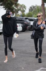 HAILEY BIEBER and KENDALLE JENNER Heading to Pilates Class in West Hollywood 08/19/2019