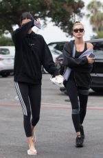 HAILEY BIEBER and KENDALLE JENNER Heading to Pilates Class in West Hollywood 08/19/2019