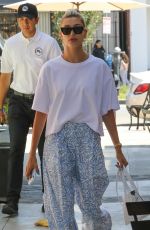 HAILEY BIEBER Arrives at Nine Zero One Hair Salon in West Hollywood 08/06/2019