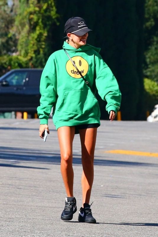 HAILEY BIEBER Heading to a Gym in West Hollywood 08/20/2019