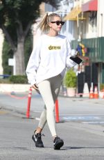 HAILEY BIEBER Heading to Pilates Class in West Hollywood 08/06/2019