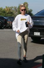 HAILEY BIEBER Heading to Pilates Class in West Hollywood 08/06/2019