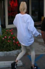 HAILEY BIEBER Heading to Pilates Class in West Hollywood 08/06/2019
