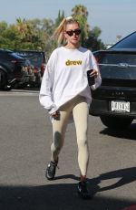 HAILEY BIEBER Heading to Pilates Class in West Hollywood 08/06/2019