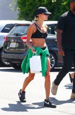 HAILEY BIEBER Leaves a Gym in West Hollywood 08/20/2019