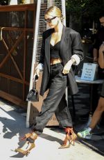 HAILEY BIEBER Out for Lunch at Zinque in West Hollywood 08/21/2019