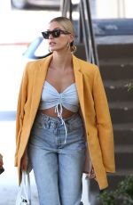HAILEY BIEBER Out in West Hollywood 08/23/2019